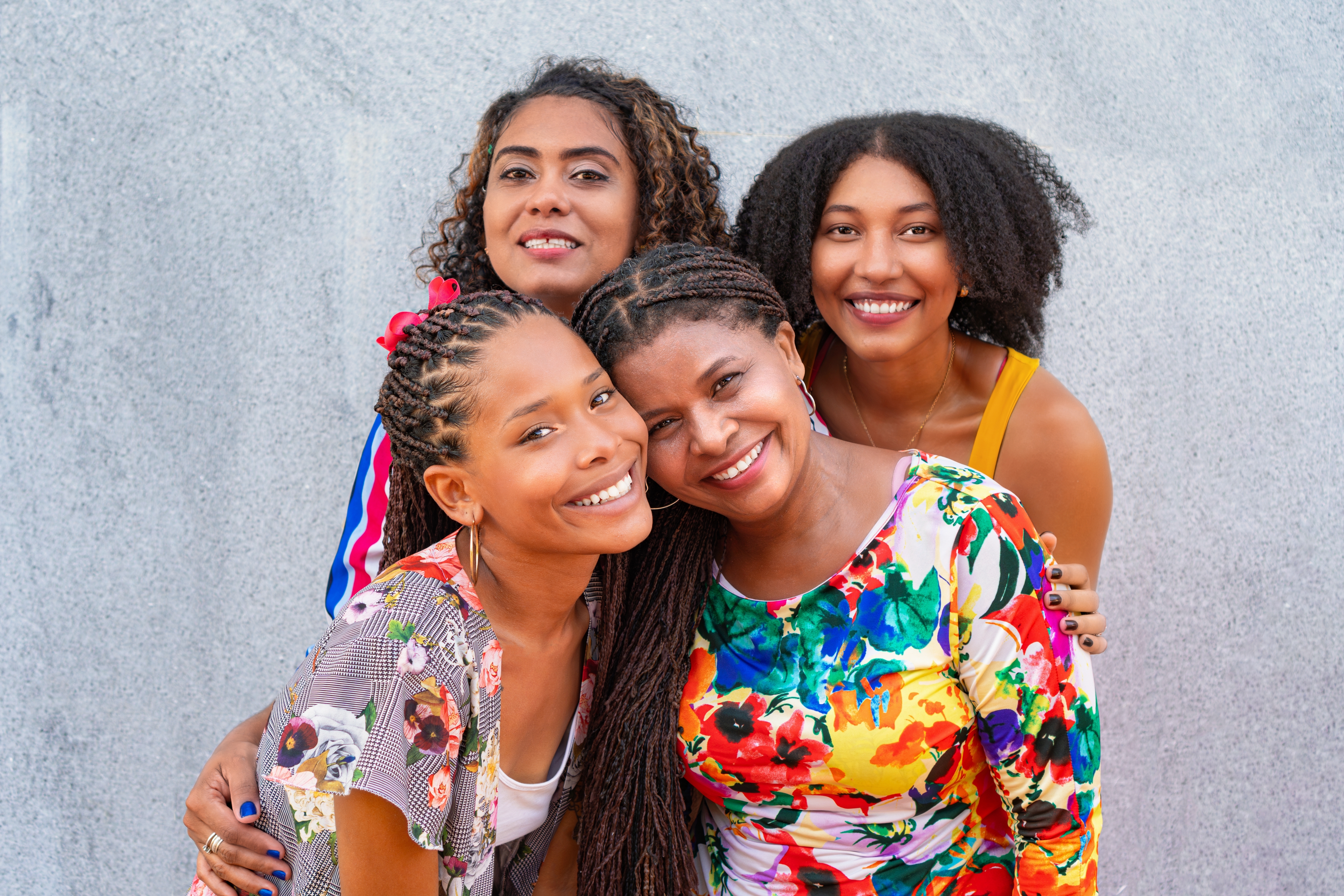 Portrait,Of,Four,Black,Women,Looking,At,The,Camera,In